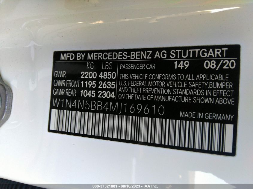 2021 MERCEDES-BENZ GLA AMG GLA 35 - W1N4N5BB4MJ169610
