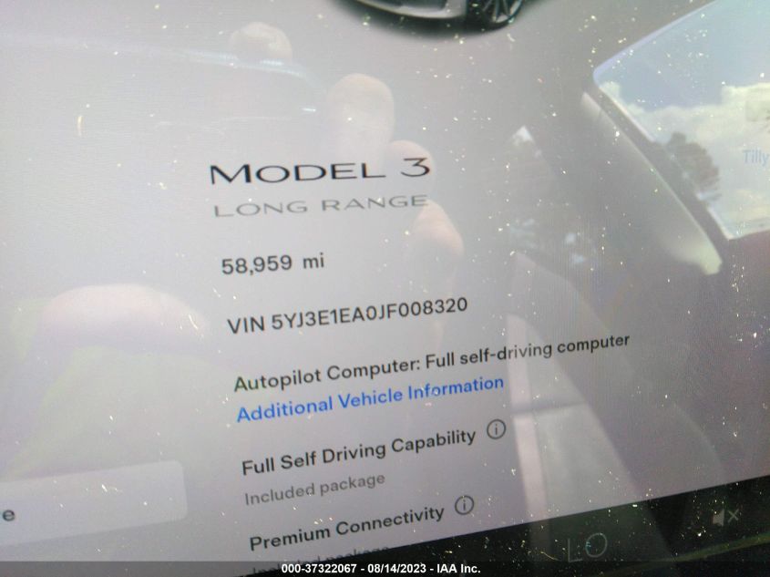 2018 TESLA MODEL 3 - 5YJ3E1EA0JF008320