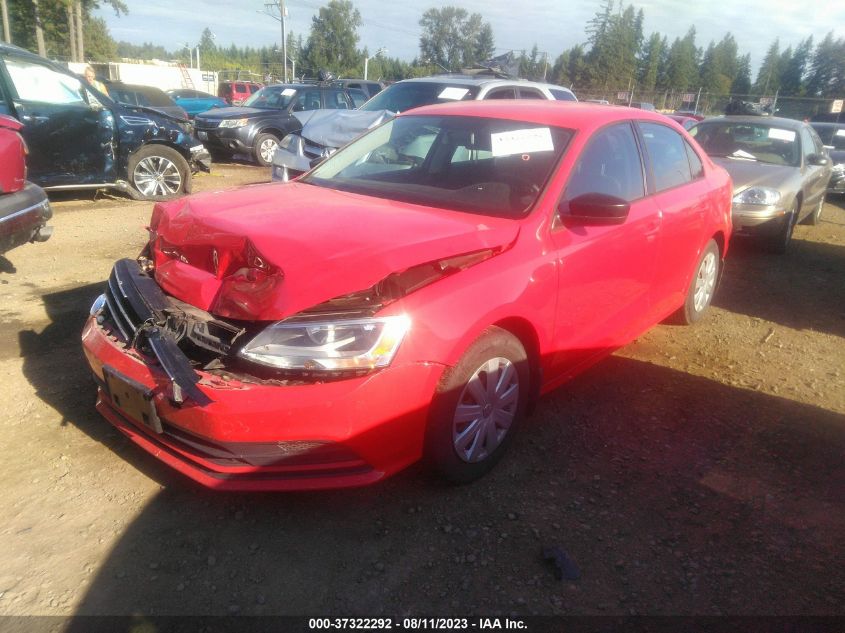 2015 VOLKSWAGEN JETTA SEDAN 2.0L S - 3VW2K7AJ6FM280674