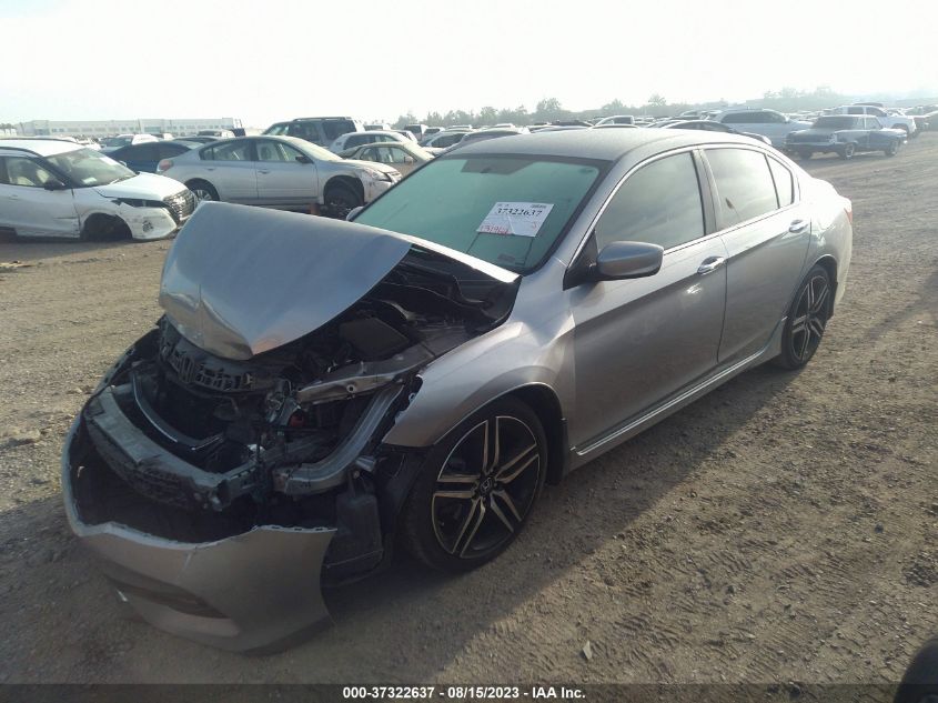 2017 HONDA ACCORD SEDAN SPORT - 1HGCR2F58HA248280