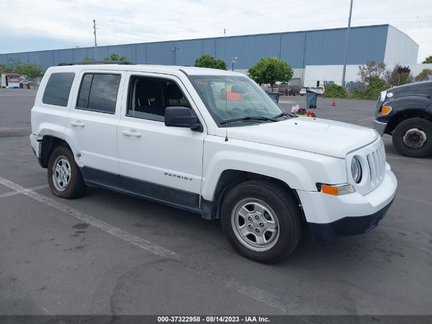 2016 JEEP PATRIOT SPORT - 1C4NJPBA4GD753650