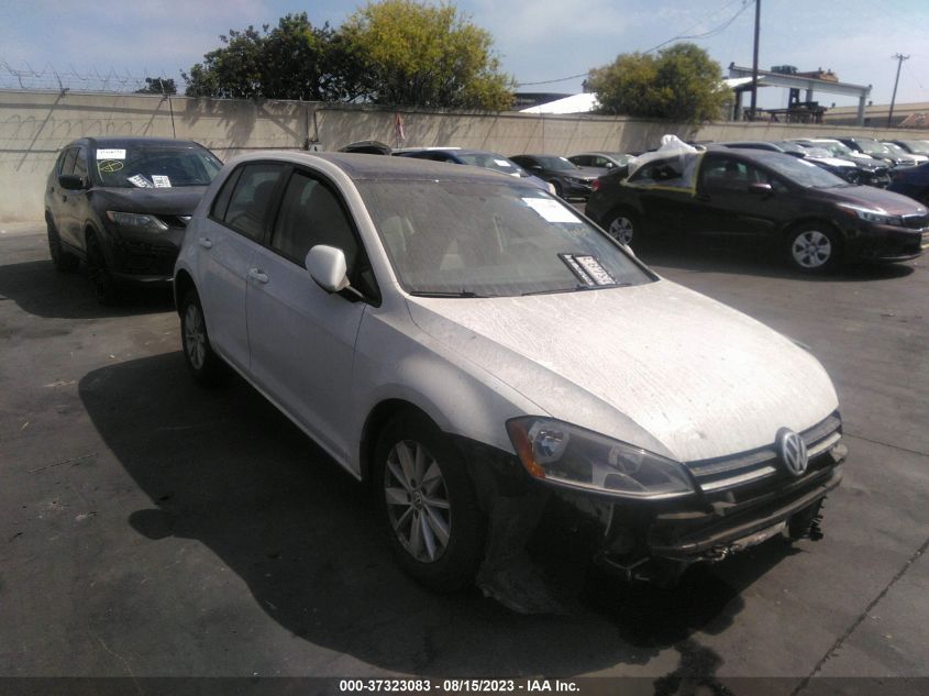 2016 VOLKSWAGEN GOLF TSI S W/SUNROOF - 3VW217AUXGM014783