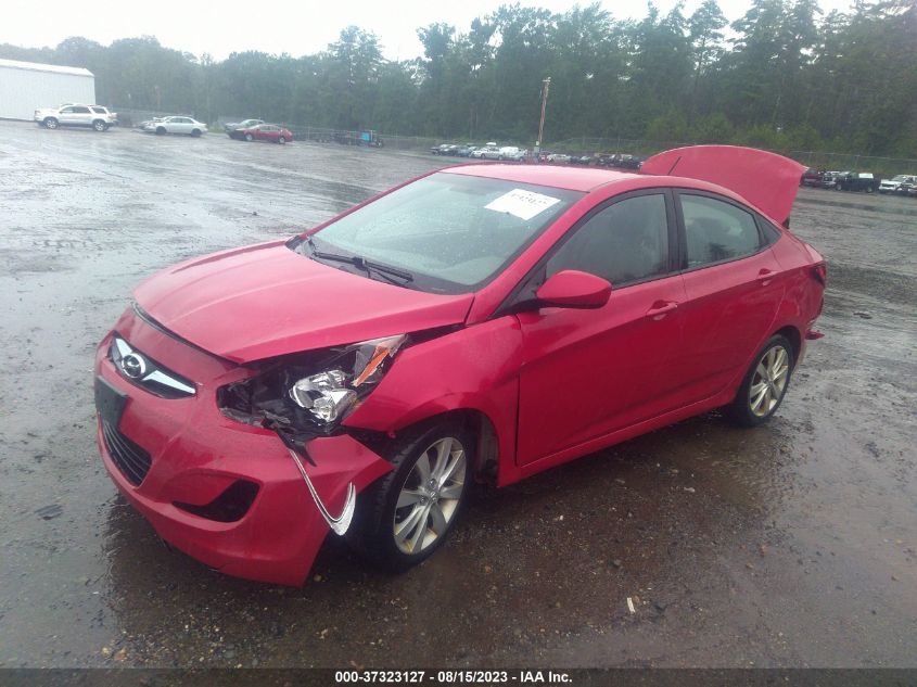 2013 HYUNDAI ACCENT GLS/SE - KMHCU4AE7DU462455