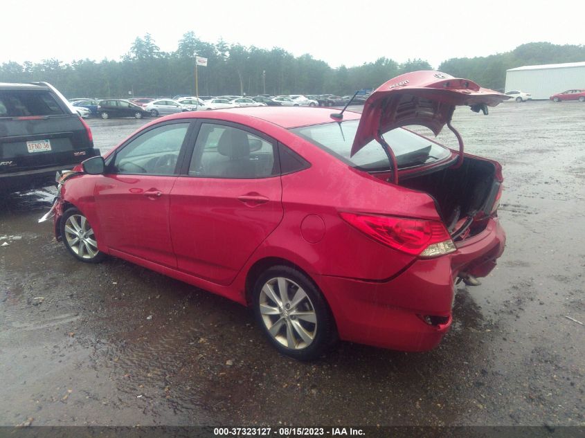 2013 HYUNDAI ACCENT GLS/SE - KMHCU4AE7DU462455