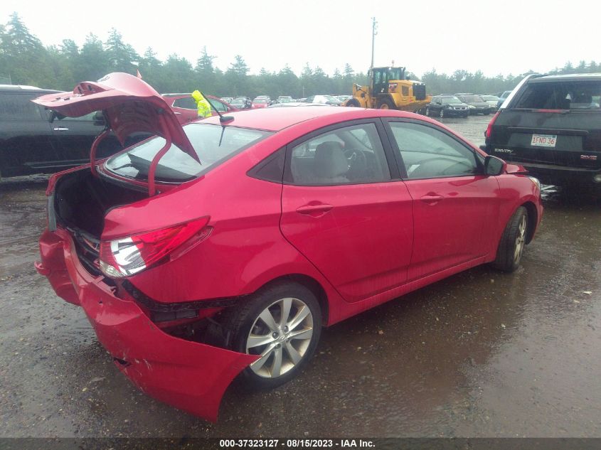 2013 HYUNDAI ACCENT GLS/SE - KMHCU4AE7DU462455