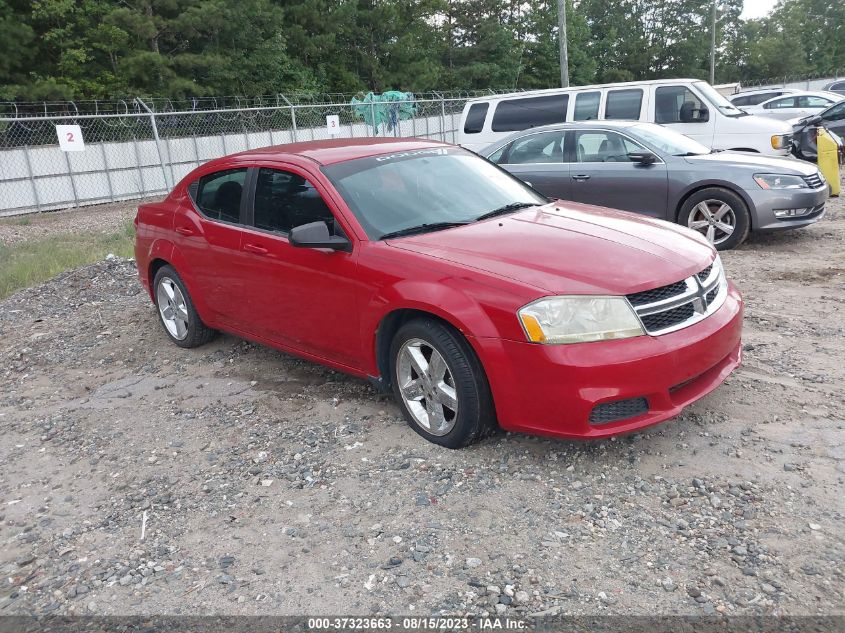2013 DODGE AVENGER SE V6 - 1C3CDZAG6DN749576