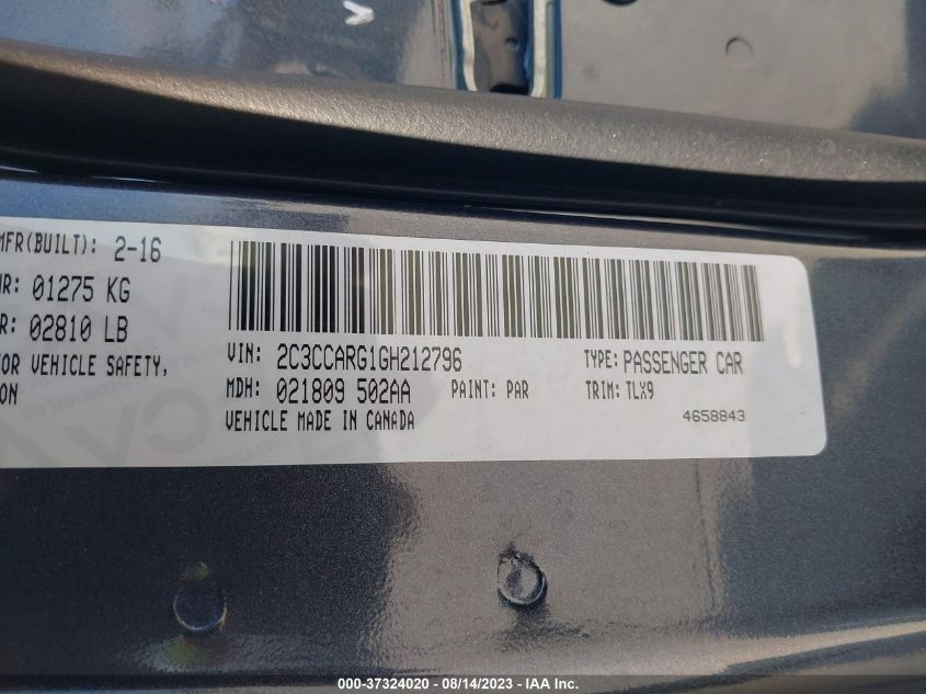 2016 CHRYSLER 300 LIMITED - 2C3CCARG1GH212796