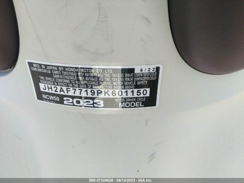 2023 HONDA NCW50 JH2AF7719PK601150