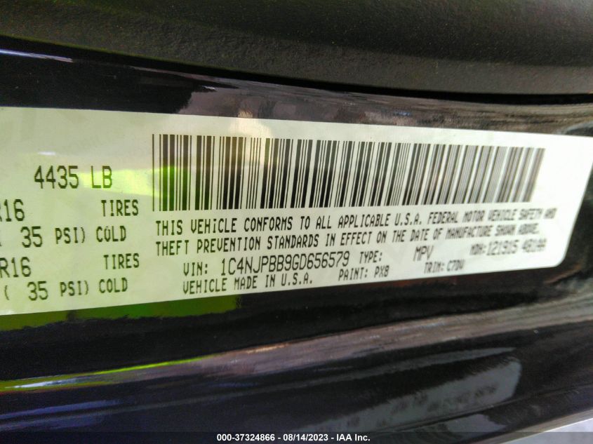 2016 JEEP PATRIOT SPORT - 1C4NJPBB9GD656579