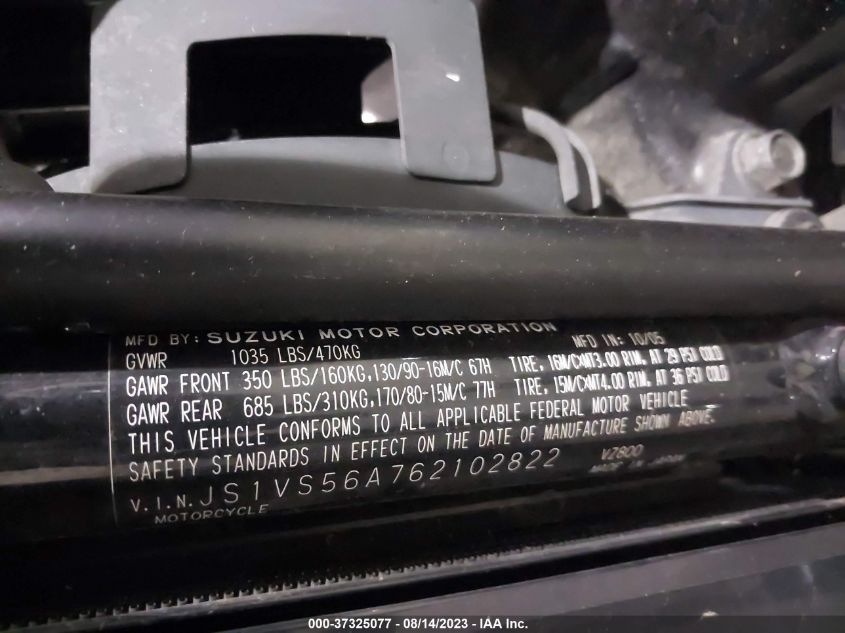 2006 SUZUKI M50 BK5 - JS1VS56A762102822