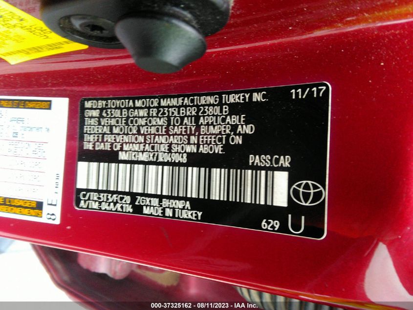 2018 TOYOTA C-HR XLE - NMTKHMBX7JR049048