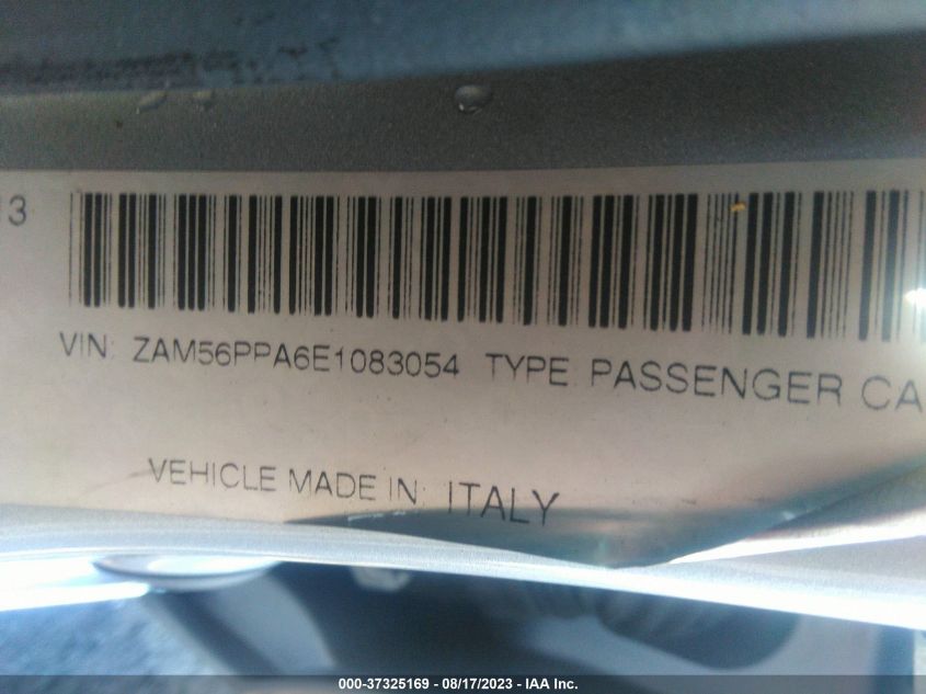 2014 MASERATI QUATTROPORTE GTS ZAM56PPA6E1083054