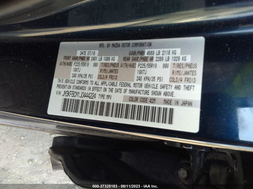 2018 MAZDA CX-5 TOURING - JM3KFBCM1J0444224