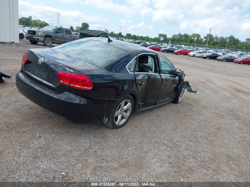 2013 VOLKSWAGEN PASSAT TDI SE W/SUNROOF - 1VWBN7A30DC061149