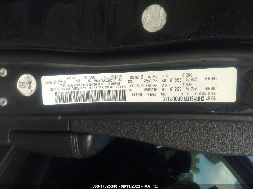 2014 DODGE DURANGO LIMITED - 1C4RDHDGXEC494892