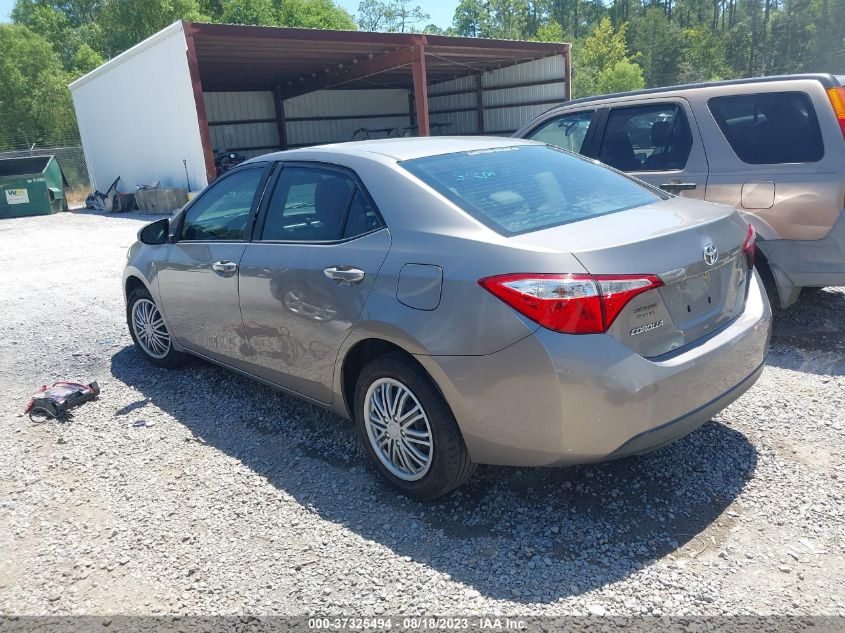 2015 TOYOTA COROLLA L/LE/S/S PLUS/LE PLUS - 2T1BURHE8FC476920