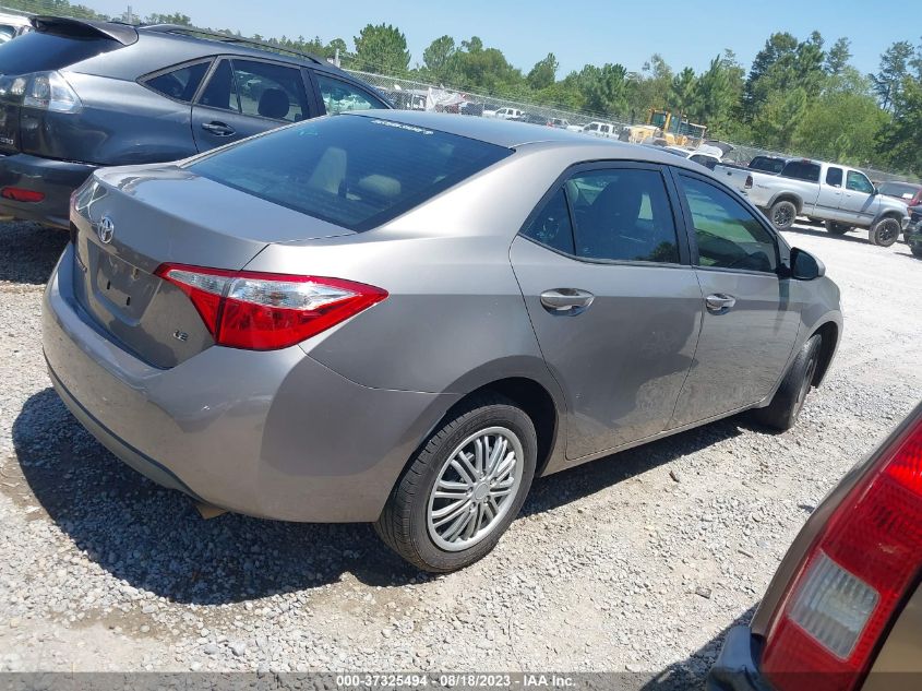 2015 TOYOTA COROLLA L/LE/S/S PLUS/LE PLUS - 2T1BURHE8FC476920