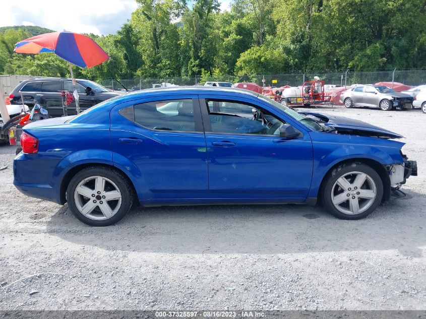 2013 DODGE AVENGER SE - 1C3CDZABXDN607378