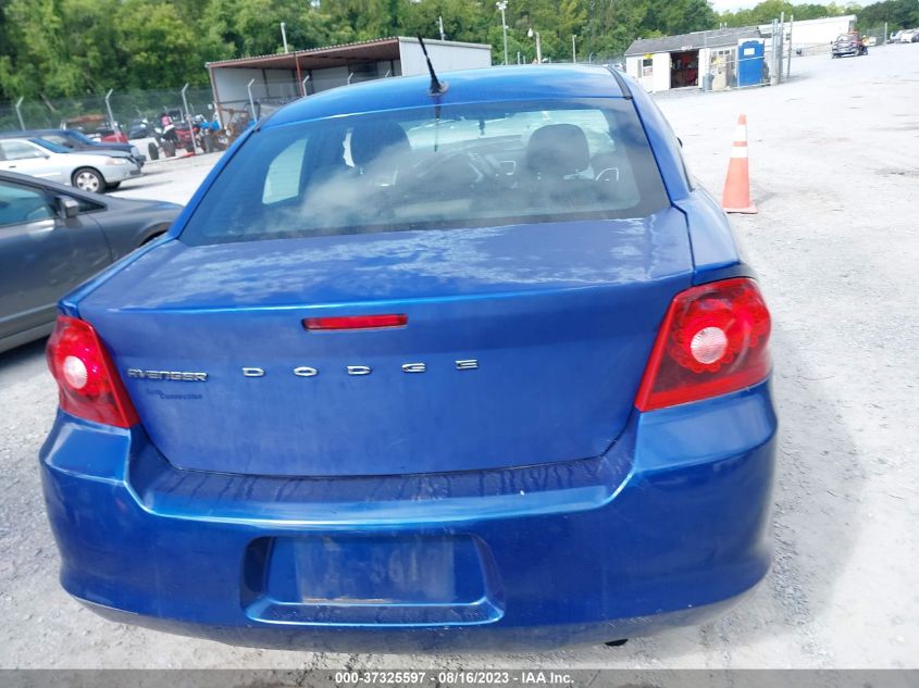 2013 DODGE AVENGER SE - 1C3CDZABXDN607378