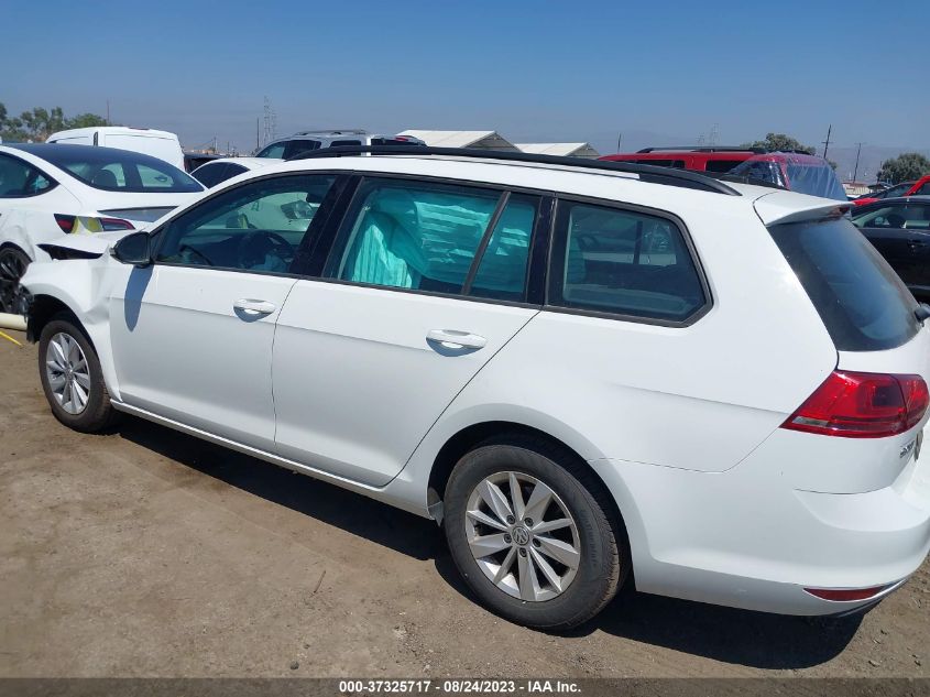 2017 VOLKSWAGEN GOLF SPORTWAGEN S 3VWC17AU2HM501224