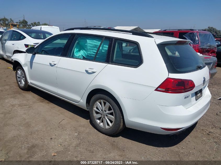 2017 VOLKSWAGEN GOLF SPORTWAGEN S 3VWC17AU2HM501224