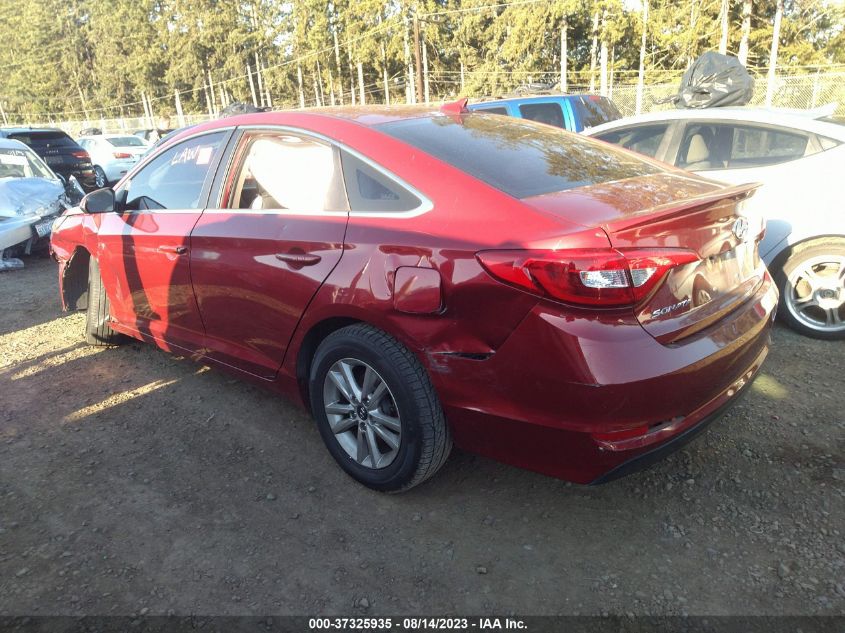 2015 HYUNDAI SONATA 2.4L SE - 5NPE24AF9FH119820