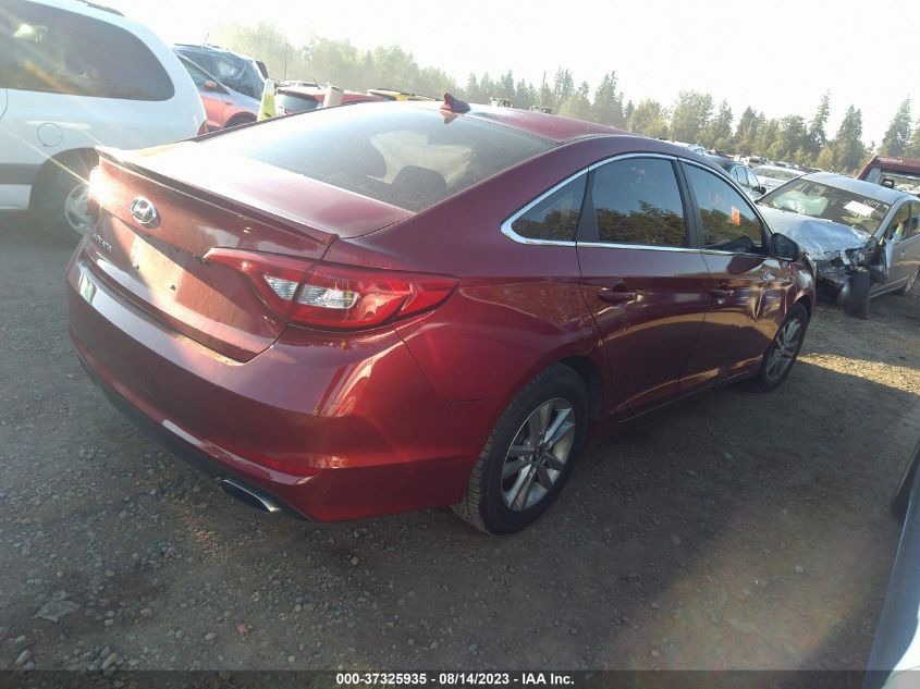 2015 HYUNDAI SONATA 2.4L SE - 5NPE24AF9FH119820