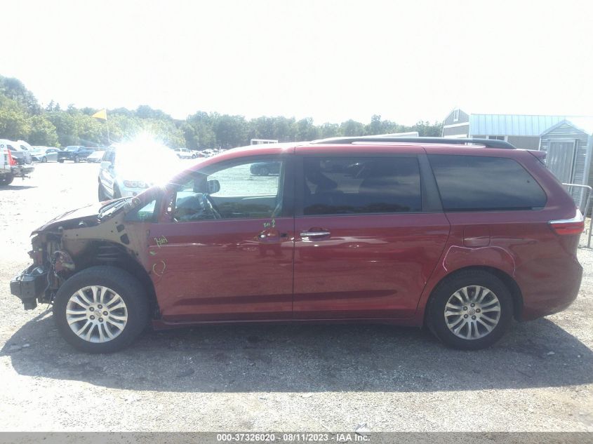 2015 TOYOTA SIENNA XLE/XLE AAS/LTD - 5TDYK3DC9FS581104