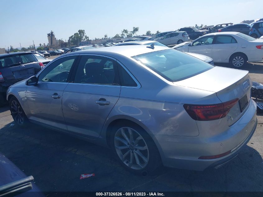 2019 AUDI A4 PREMIUM PLUS - WAUHMAF44KN010153