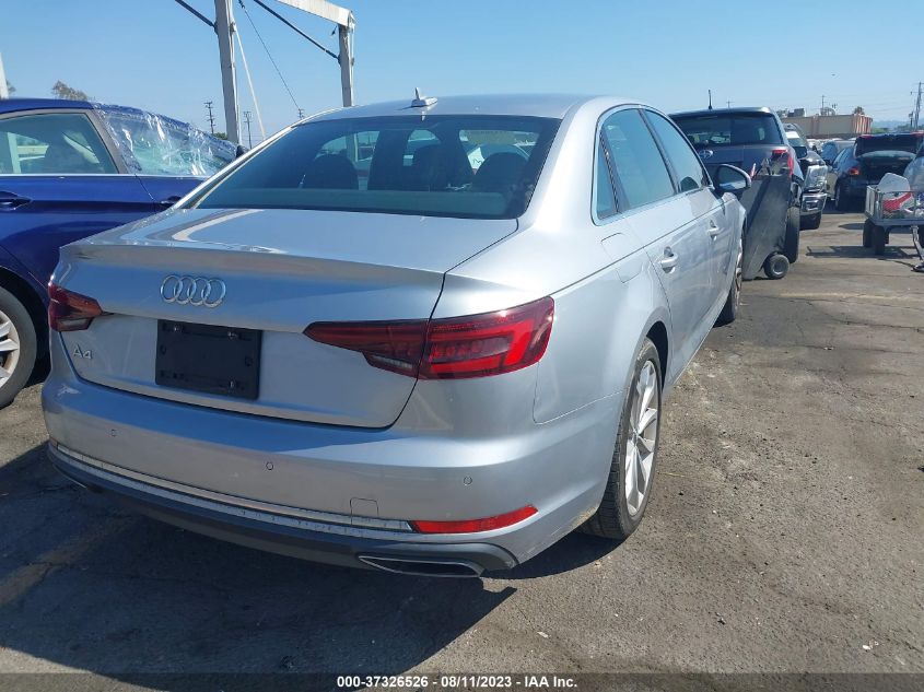 2019 AUDI A4 PREMIUM PLUS - WAUHMAF44KN010153