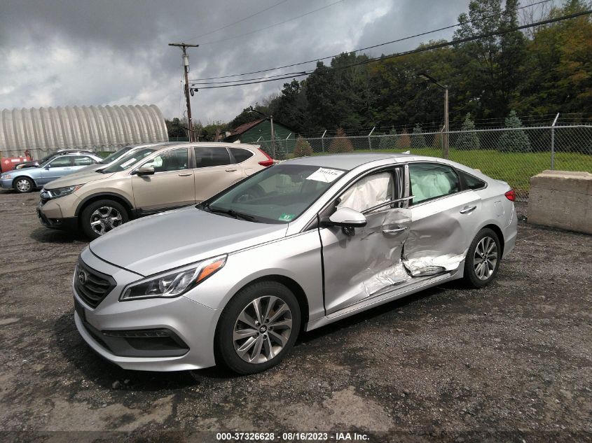 2016 HYUNDAI SONATA 2.4L SPORT - 5NPE34AF4GH333953