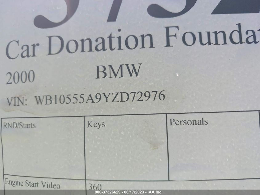 2000 BMW K1200 LT WB10555A9YZD72976