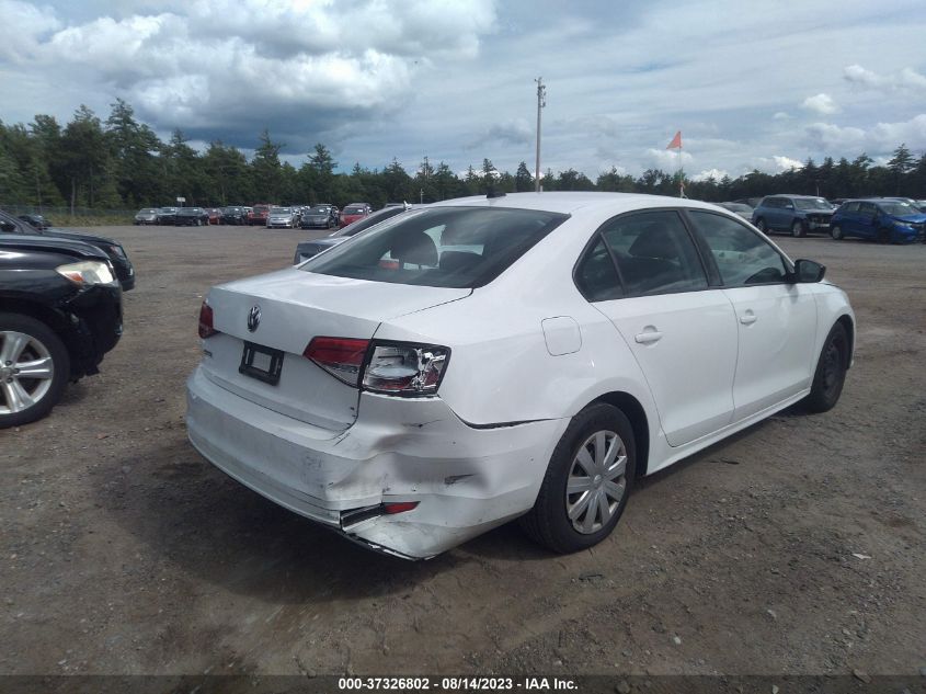 2015 VOLKSWAGEN JETTA SEDAN 2.0L S W/TECHNOLOGY - 3VW2K7AJ8FM304196