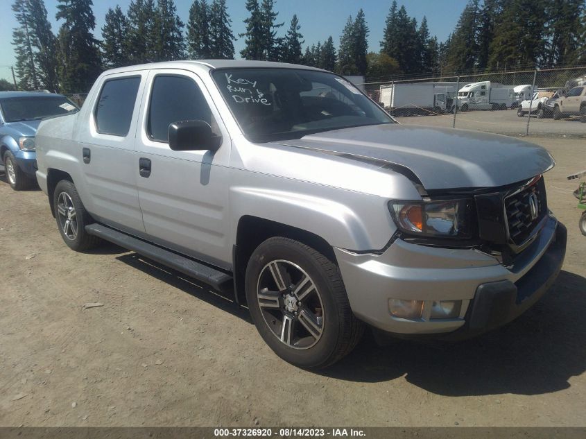 2013 HONDA RIDGELINE SPORT - 5FPYK1F71DB009621