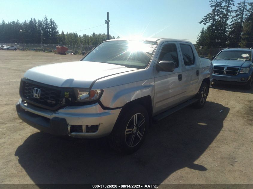 2013 HONDA RIDGELINE SPORT - 5FPYK1F71DB009621