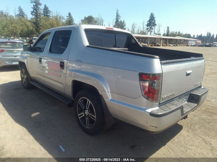 2013 HONDA RIDGELINE SPORT - 5FPYK1F71DB009621