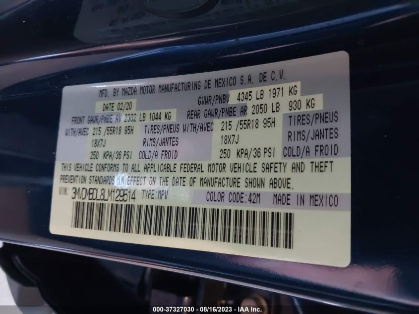 2020 MAZDA CX-30 PREFERRED - 3MVDMBDL8LM129514