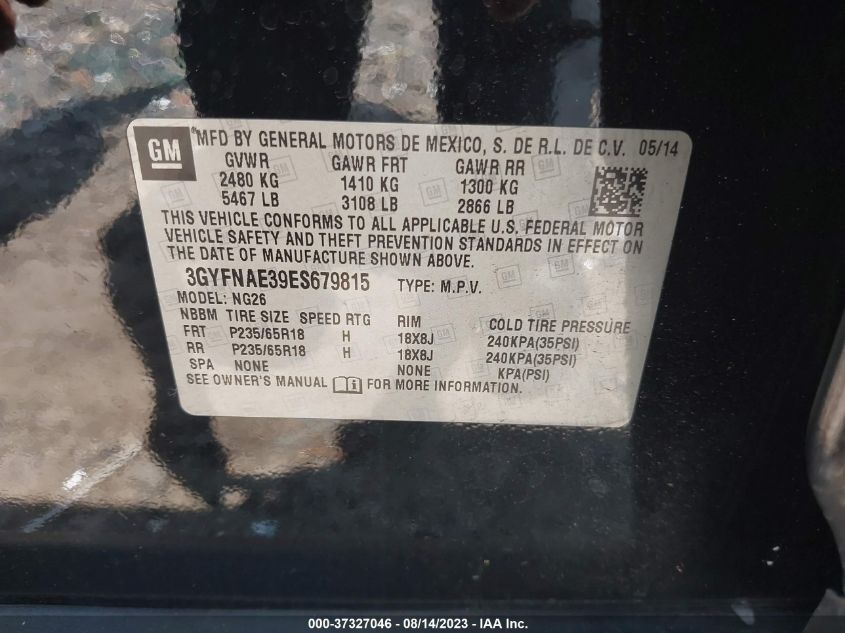 2014 CADILLAC SRX BASE - 3GYFNAE39ES679815