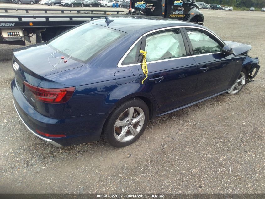 2019 AUDI A4 PREMIUM - WAUDNAF44KA108618