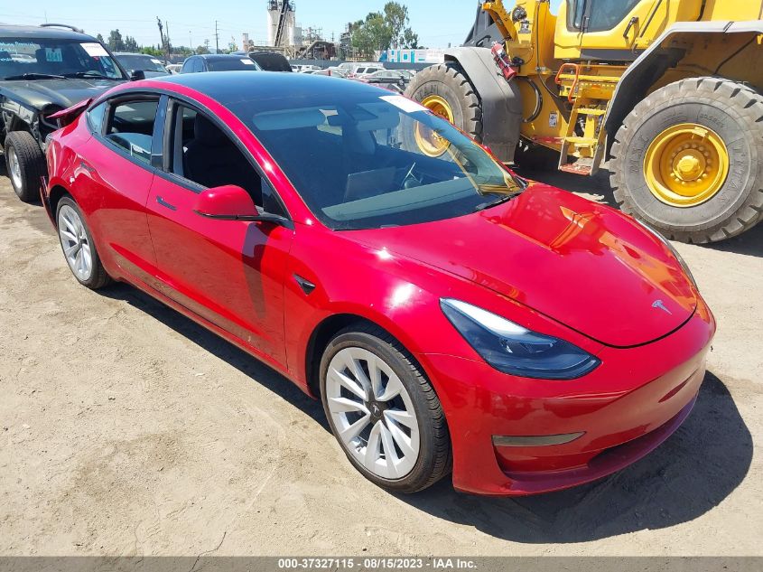 2022 TESLA MODEL 3 LONG RANGE - 5YJ3E1EB4NF156193