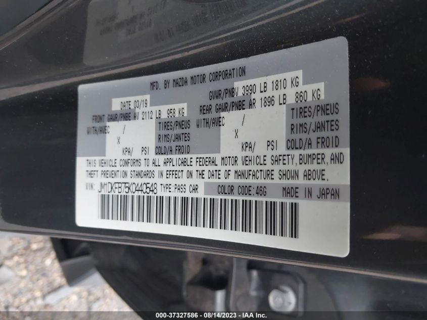 2019 MAZDA CX-3 SPORT - JM1DKFB75K0440548