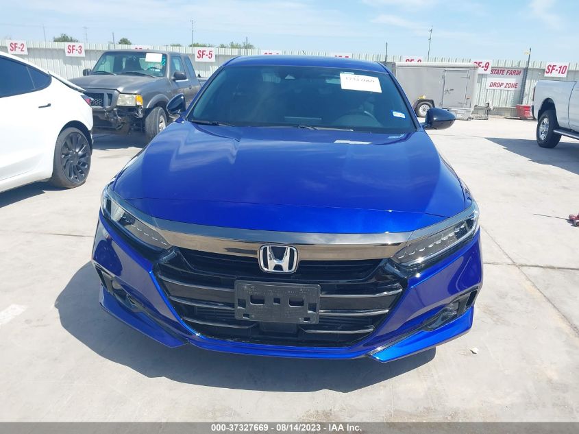 2021 HONDA ACCORD SEDAN SPORT - 1HGCV1F38MA075200