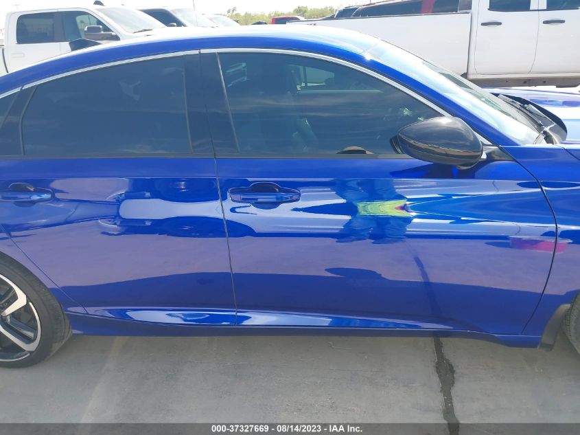 2021 HONDA ACCORD SEDAN SPORT - 1HGCV1F38MA075200