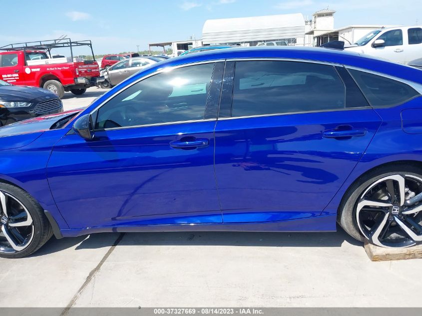 2021 HONDA ACCORD SEDAN SPORT - 1HGCV1F38MA075200