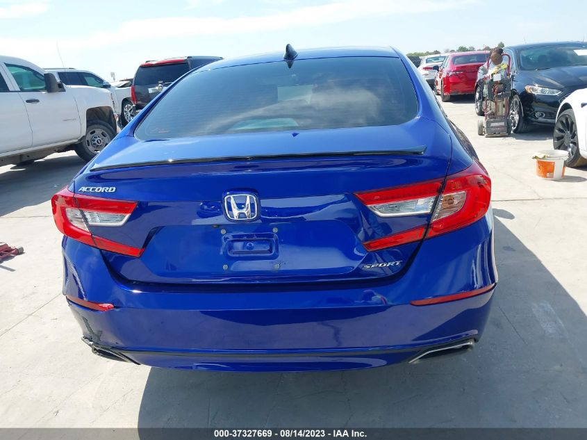 2021 HONDA ACCORD SEDAN SPORT - 1HGCV1F38MA075200