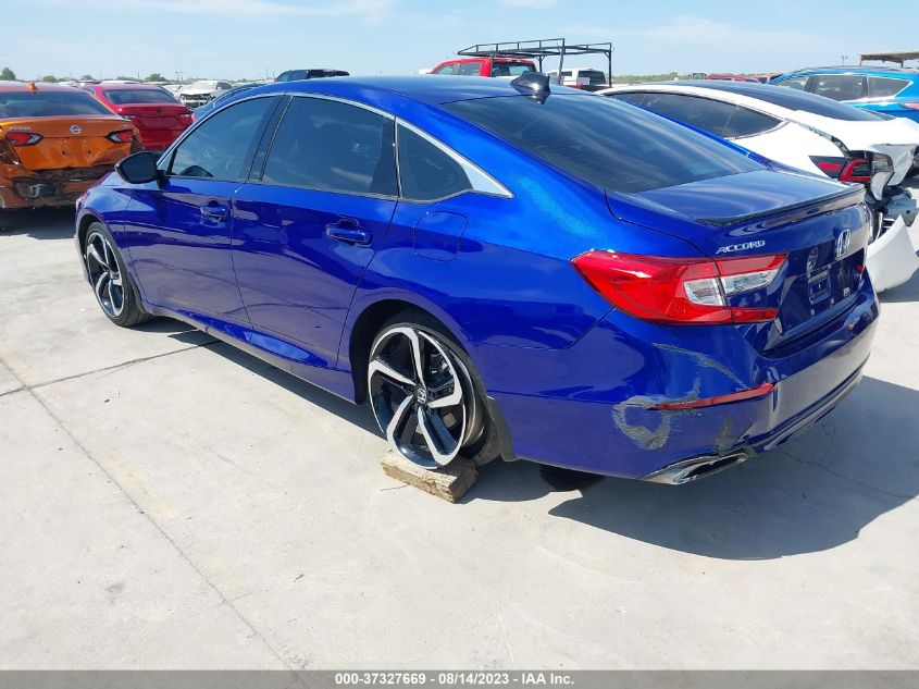 2021 HONDA ACCORD SEDAN SPORT - 1HGCV1F38MA075200