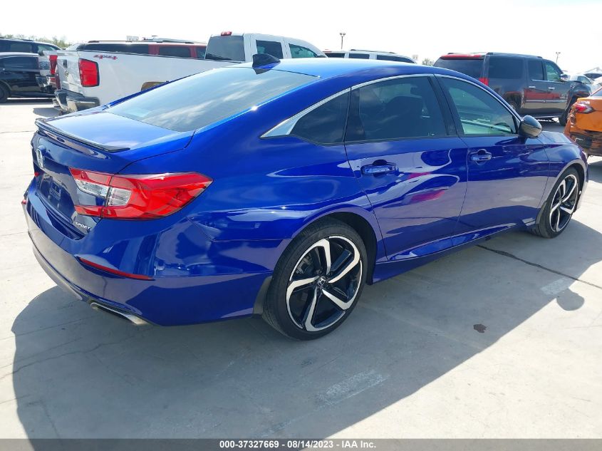 2021 HONDA ACCORD SEDAN SPORT - 1HGCV1F38MA075200