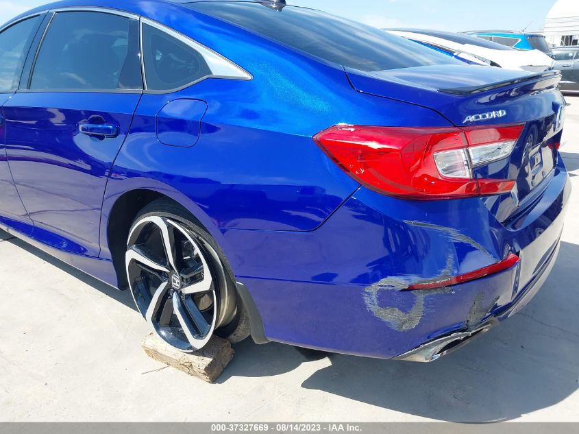 2021 HONDA ACCORD SEDAN SPORT - 1HGCV1F38MA075200