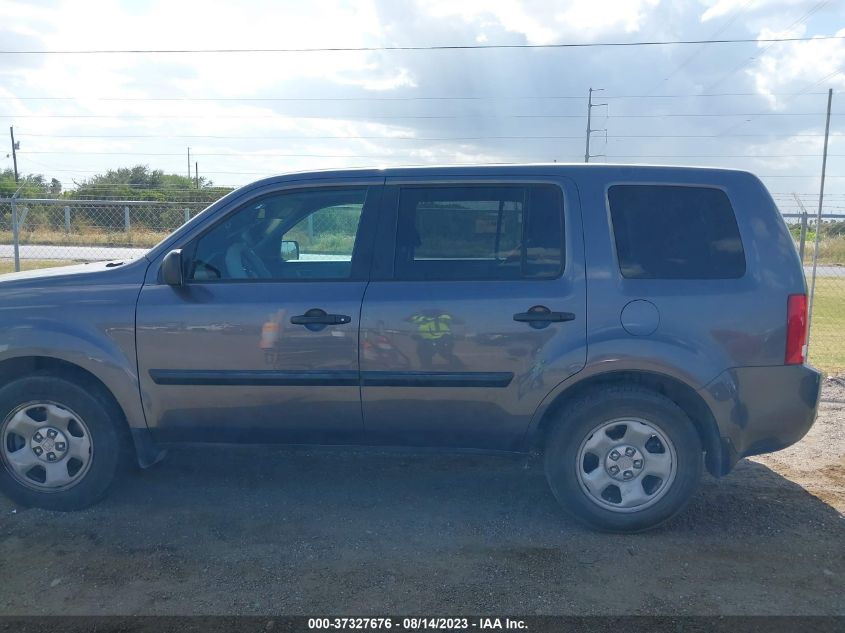 2014 HONDA PILOT LX - 5FNYF3H2XEB023058