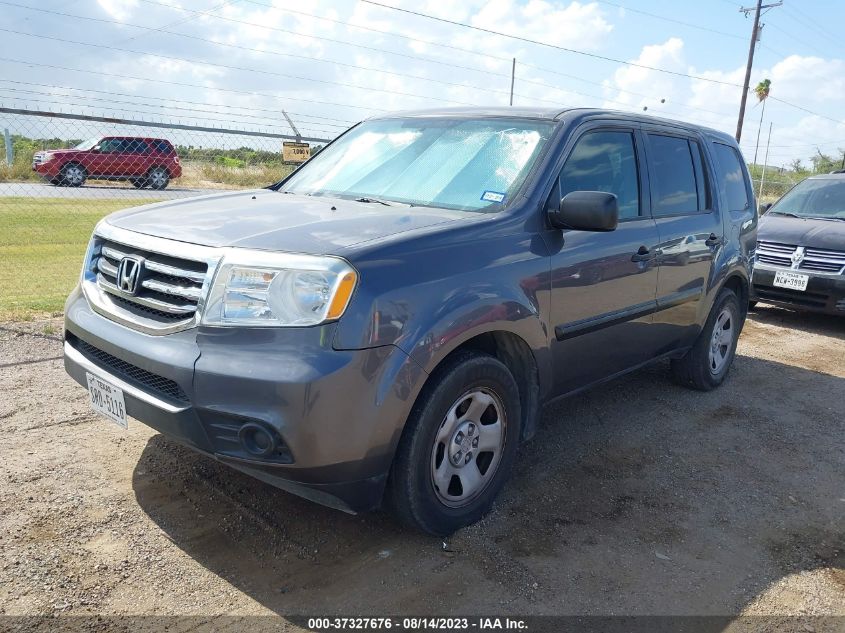 2014 HONDA PILOT LX - 5FNYF3H2XEB023058